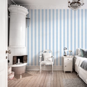 Simple geometric stripes pattern blue 3245F