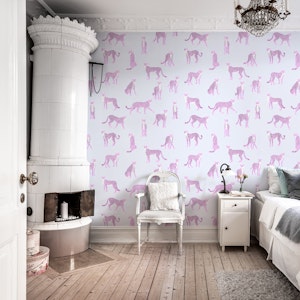Pink Cheetah on Lavender