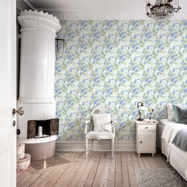 Soft Blue Floral Elegance