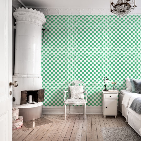 Green Checkerboard
