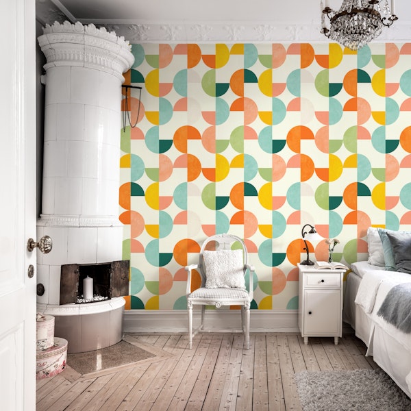 semicircles concept summer pattern vivid 5