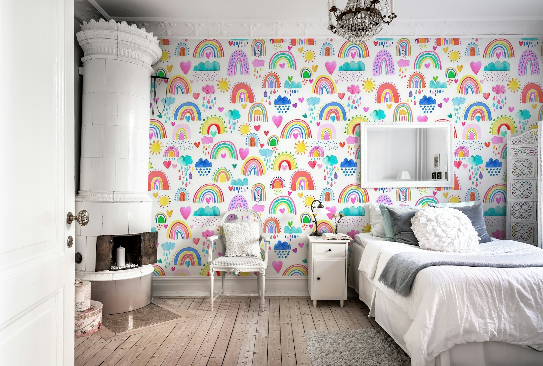 Lovely Rainbows Kids wallpaper