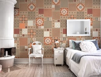 Alhambra Tiles Orange Rust
