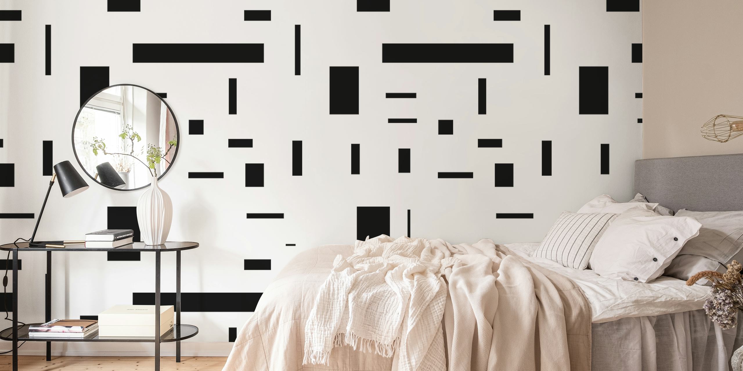 Black and white geometry 02 wallpaper