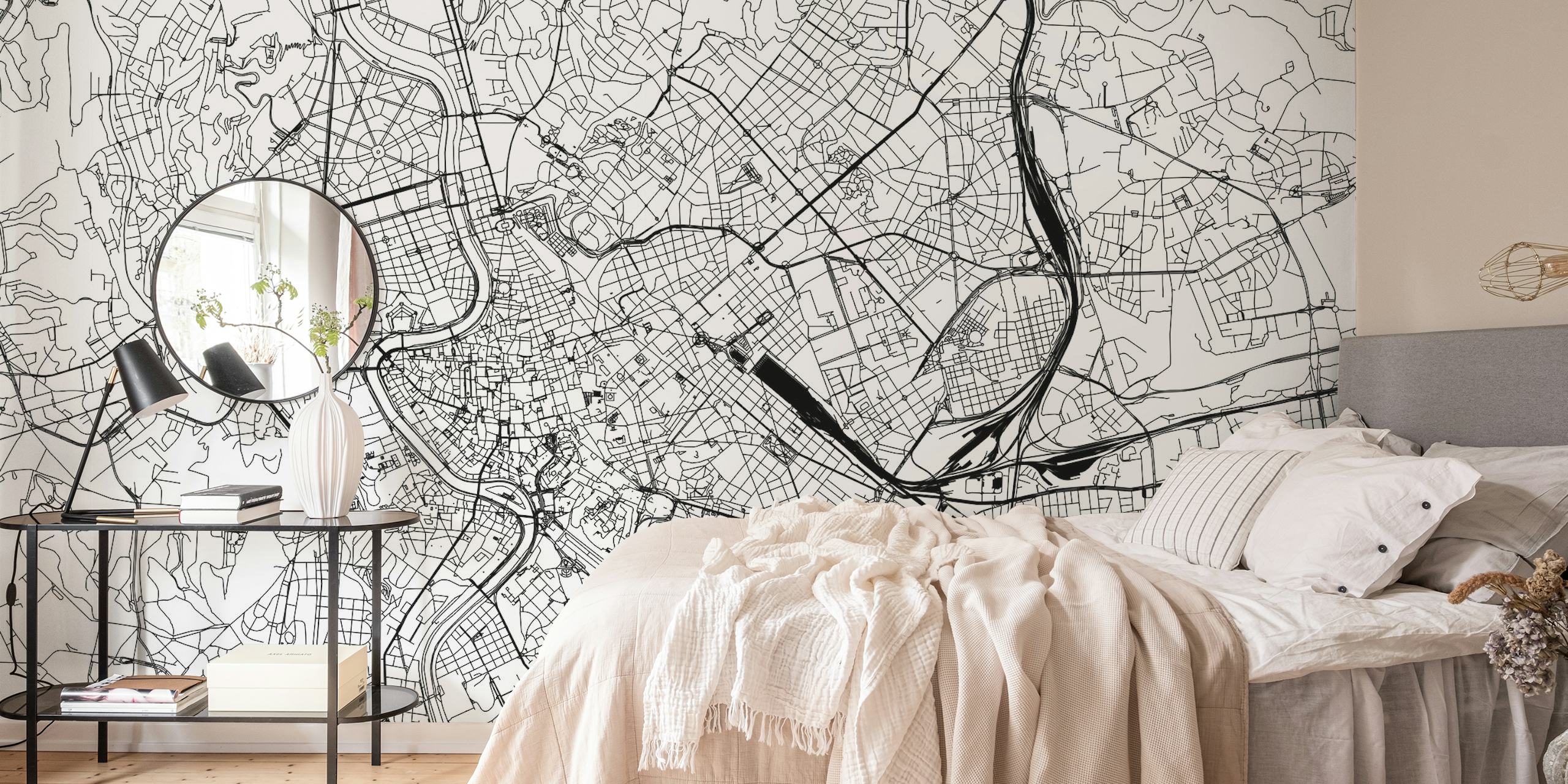 Rome Map Wallpaper | Customizable World Map Mural | Happywall