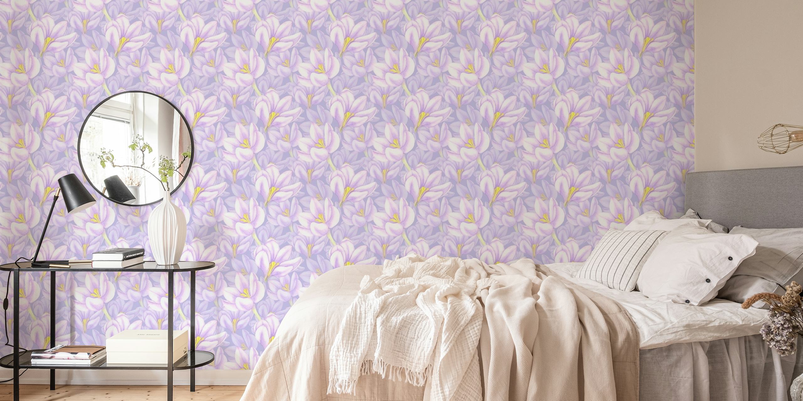 Saffron flowers petals wallpaper
