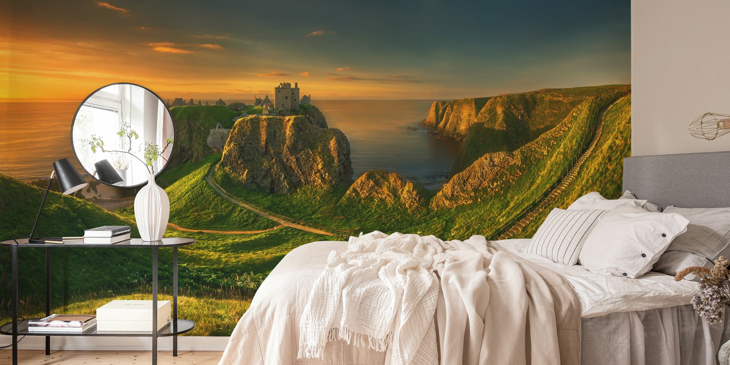 Dunnottar tapet som visar ett naturscenario