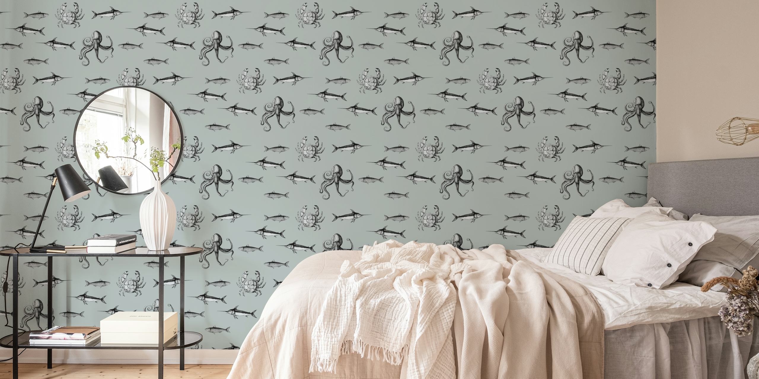 Nautical Haven wallpaper in a room
