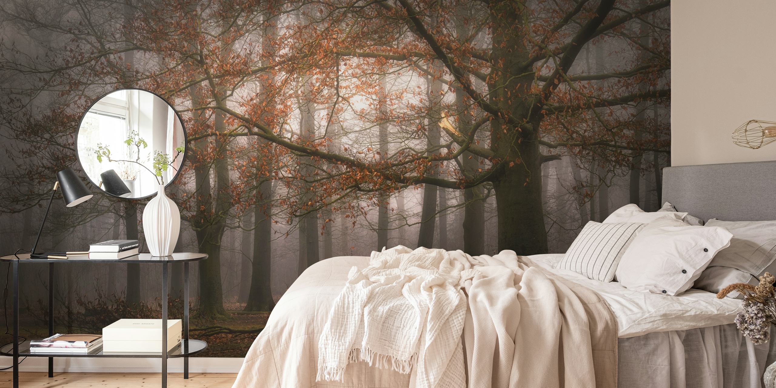 Foggy memory wallpaper in a room