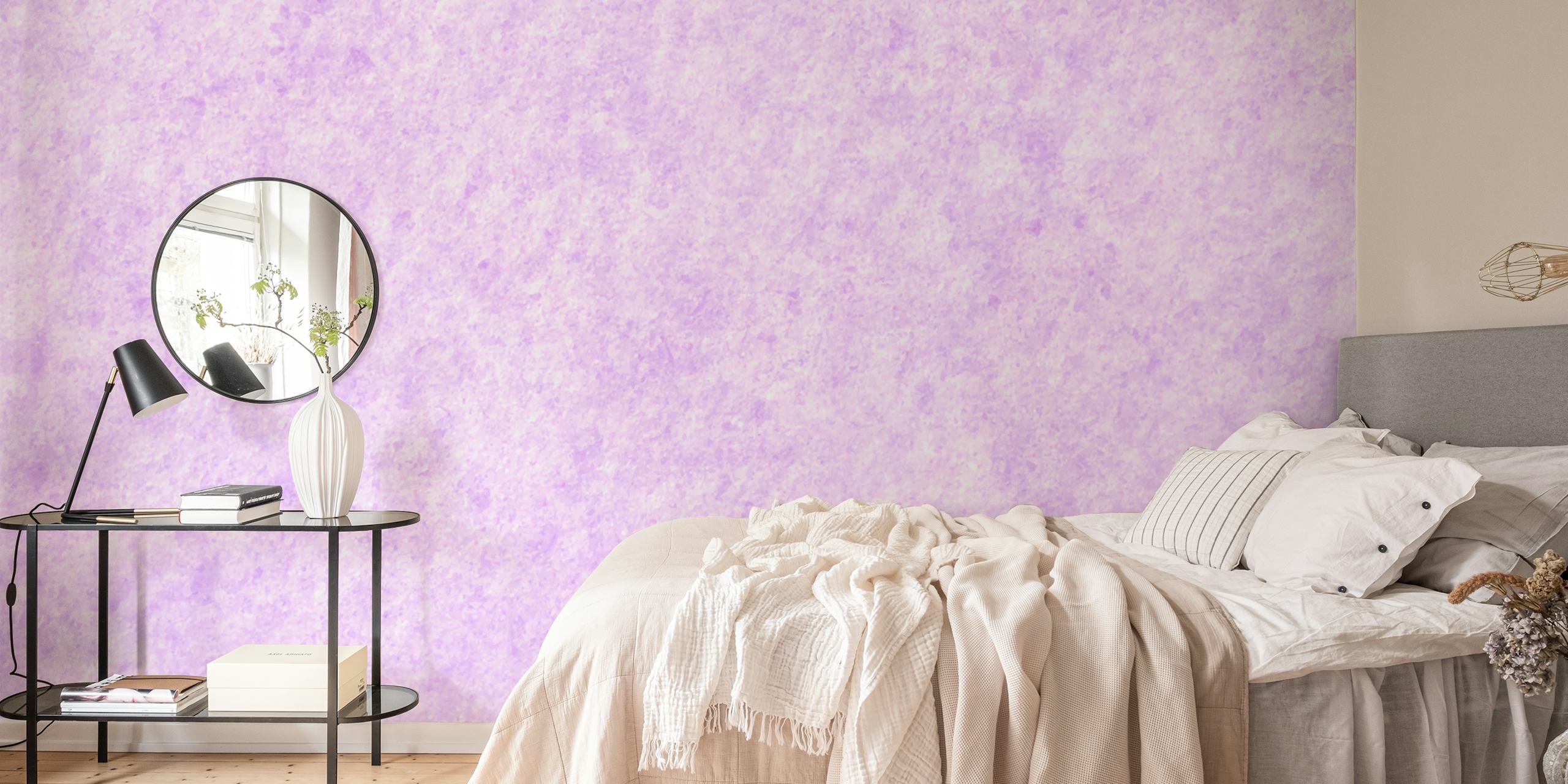 Purple Grunge Texture Wallpaper huoneessa