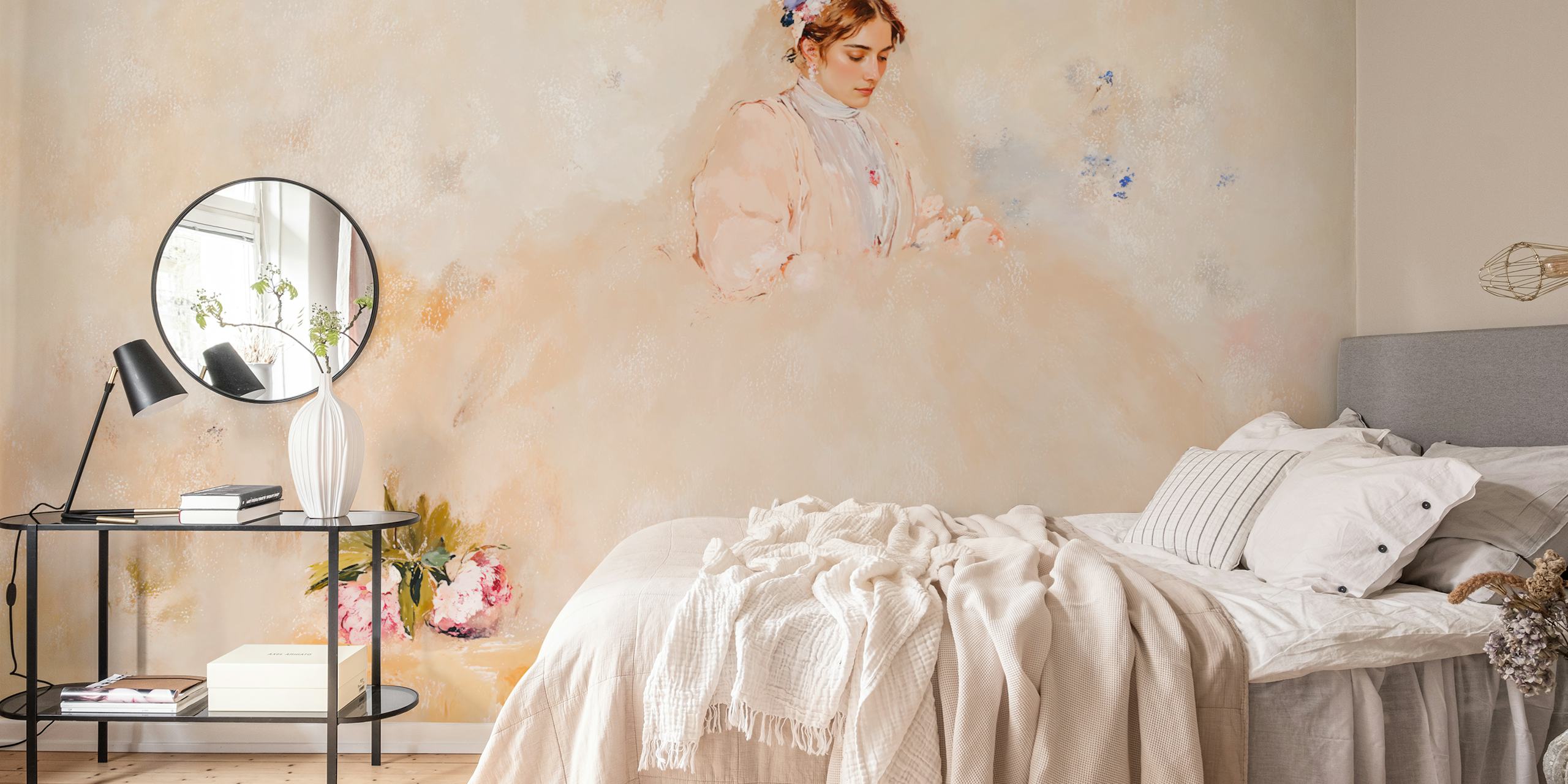 Victorian Serenity Elegance tapet i ett rum