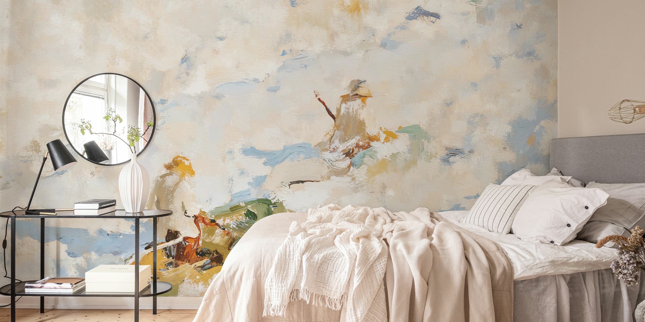 Tapet med design af Serene River Journey