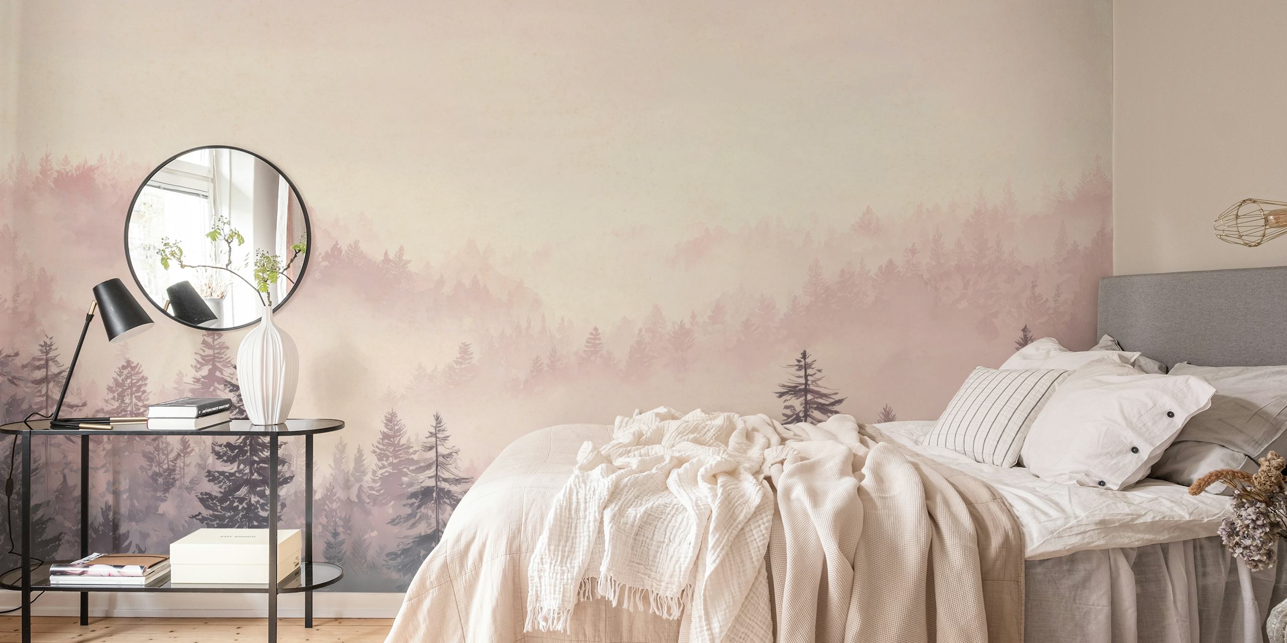 Misty Forest Landscape tapetdesign