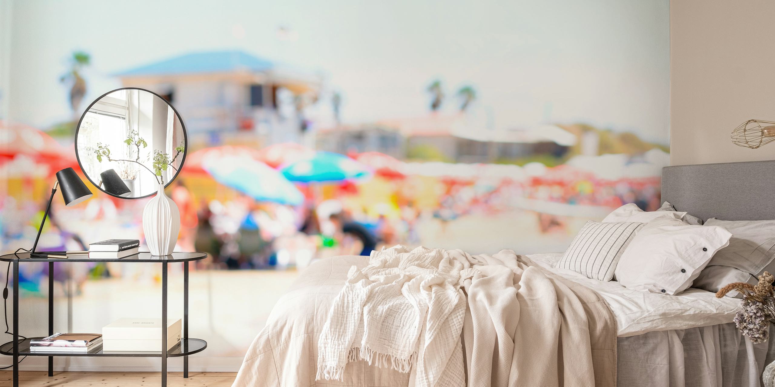 Seaside wallpaper in a vibrant beach setting