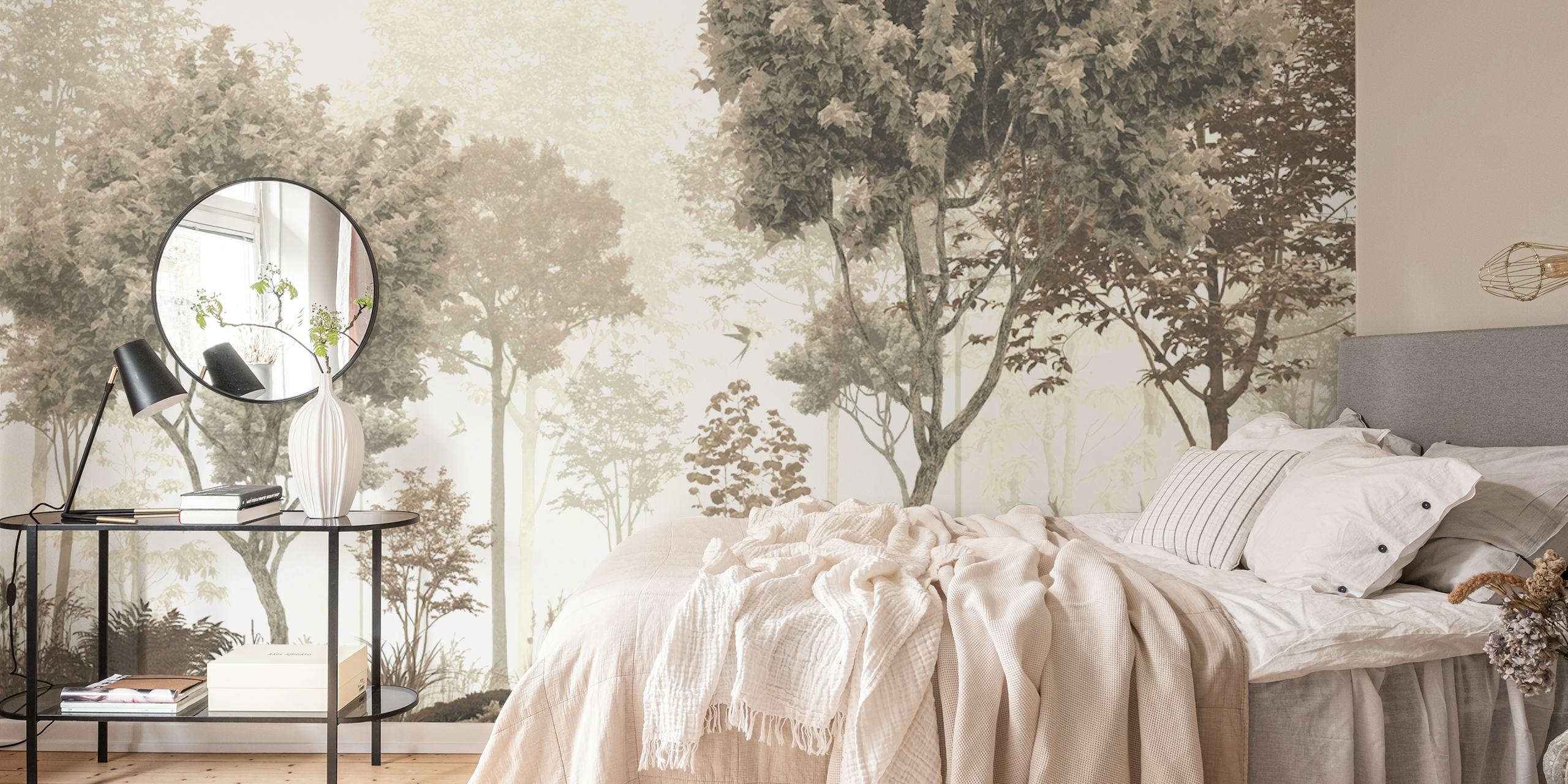 Tapeta Wild life forest zobrazená v místnosti