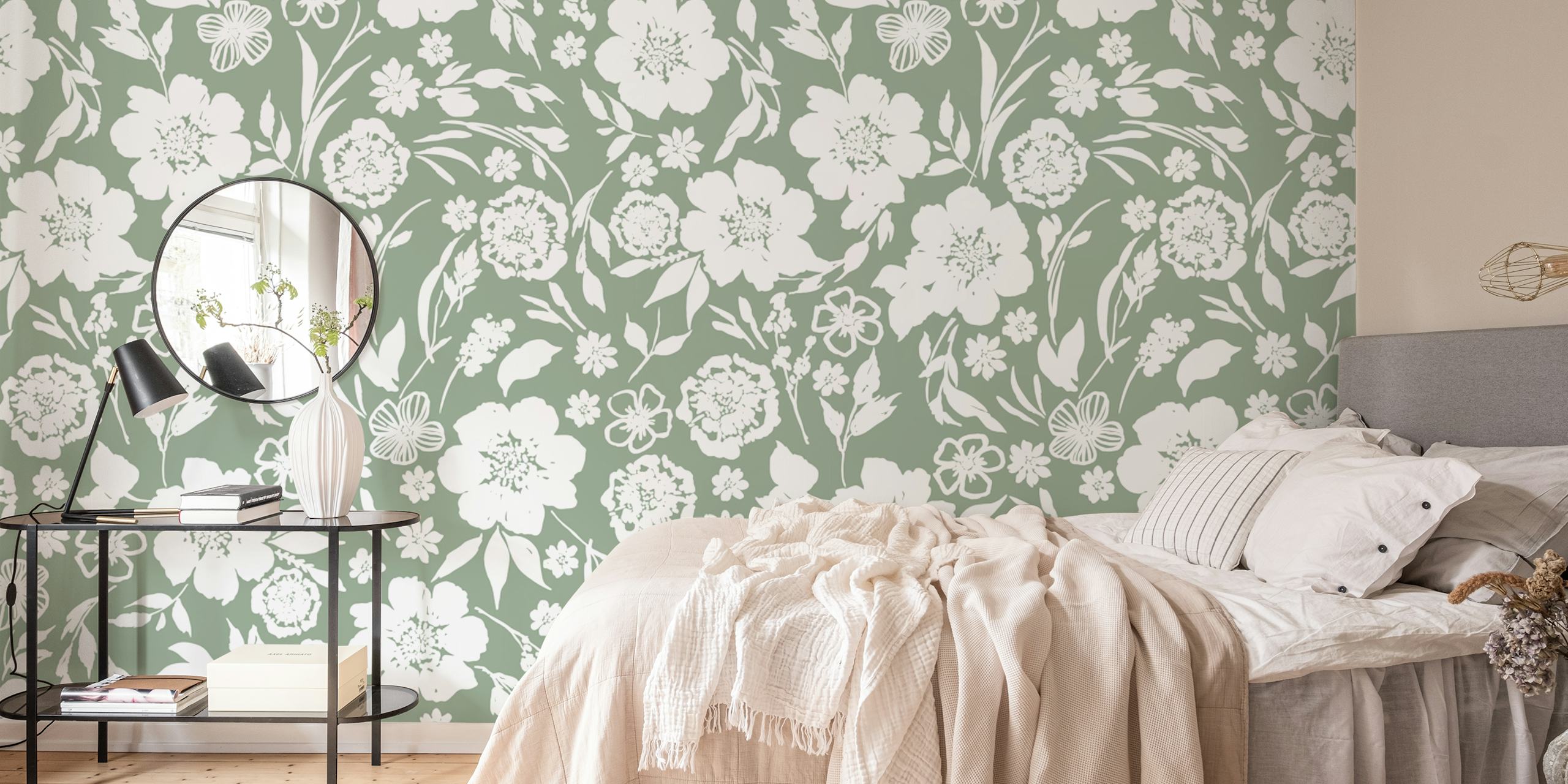 Grønn floral A design