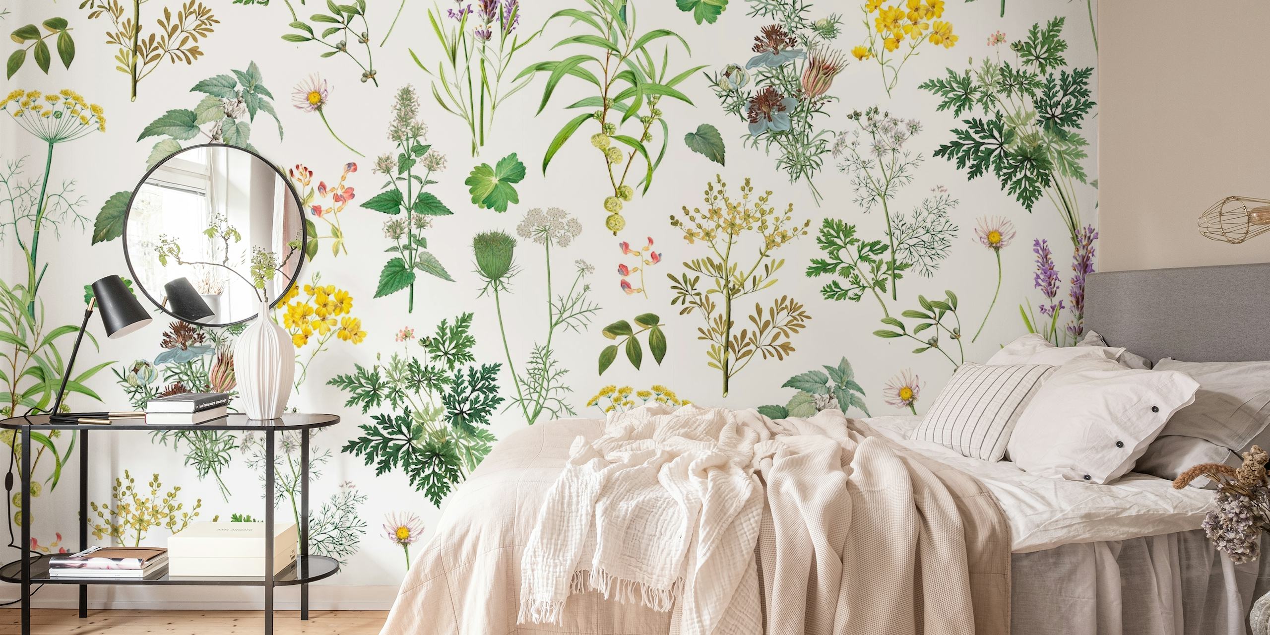 Herbs And Wildflower wallpaper