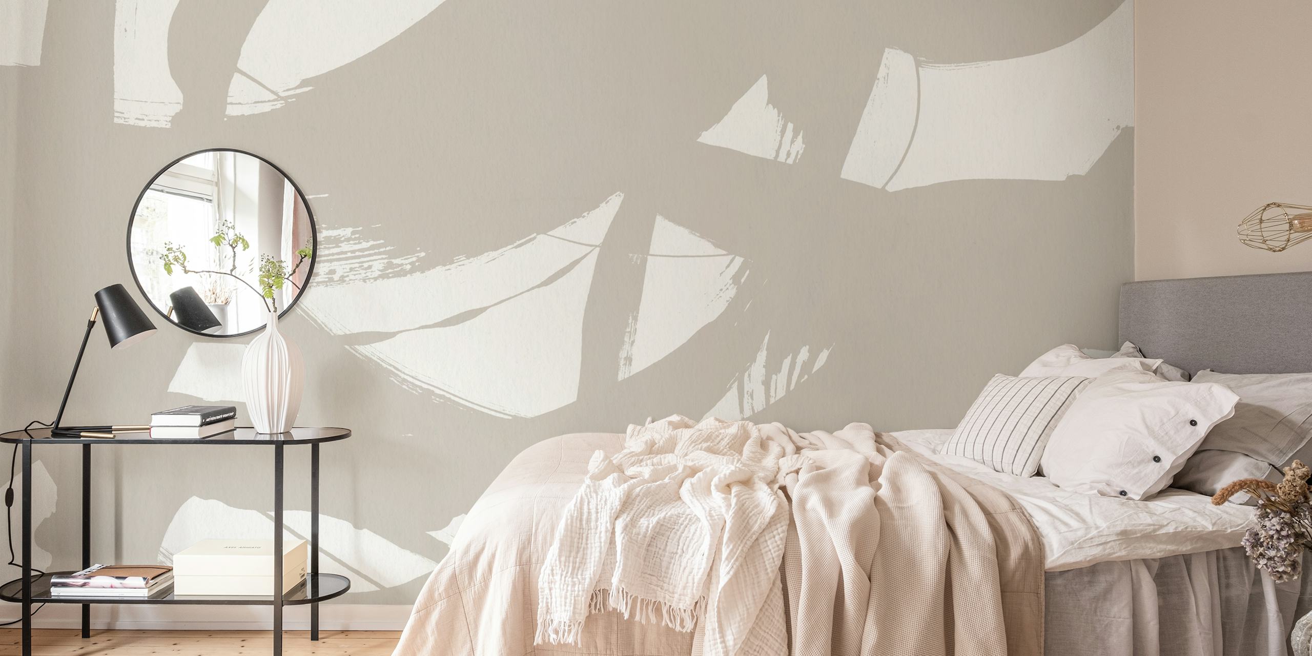 Brushstrokes 10X wallpaper design in a room