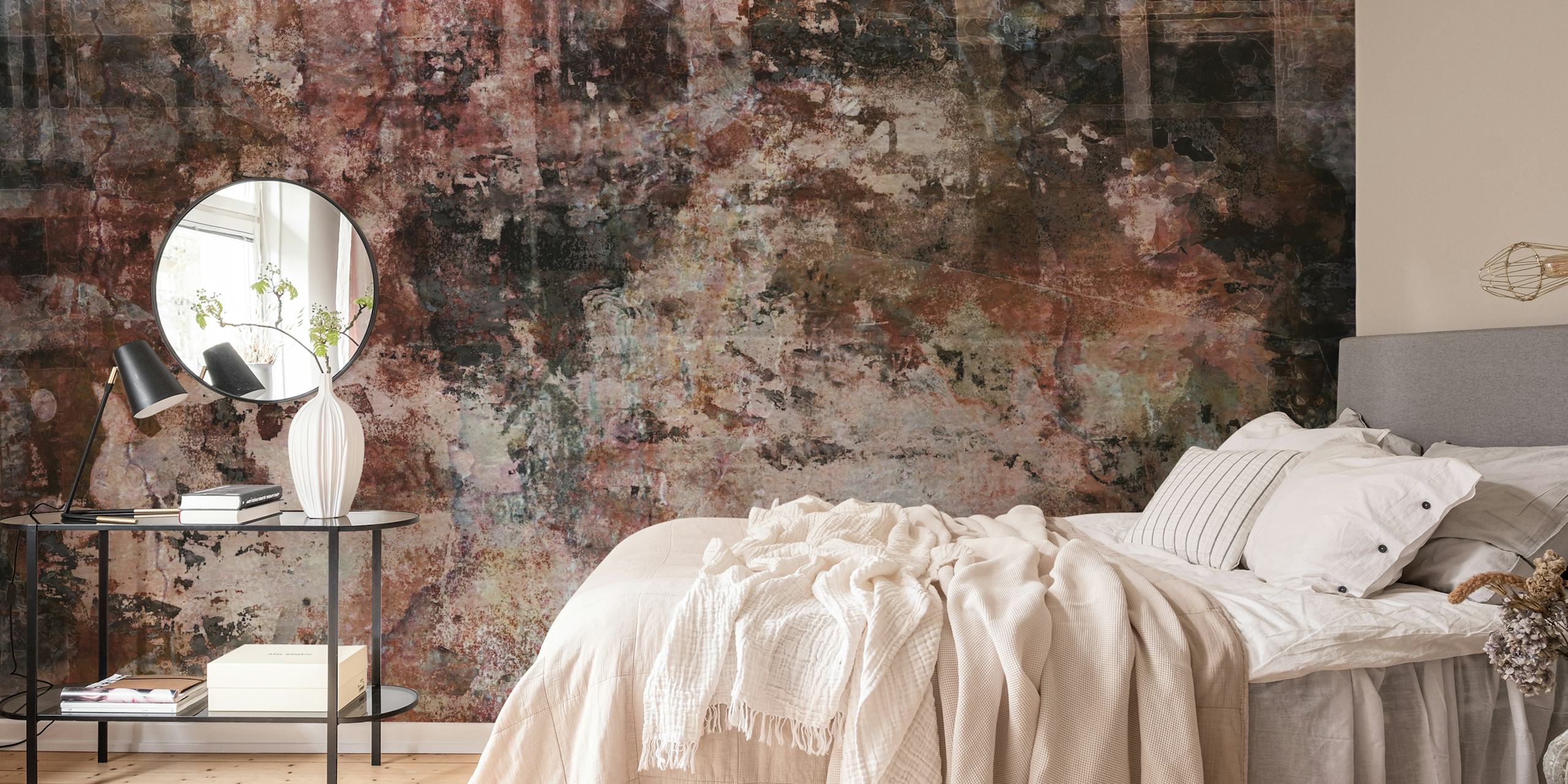 Texture with earthy tones and layered patterns wallpaper