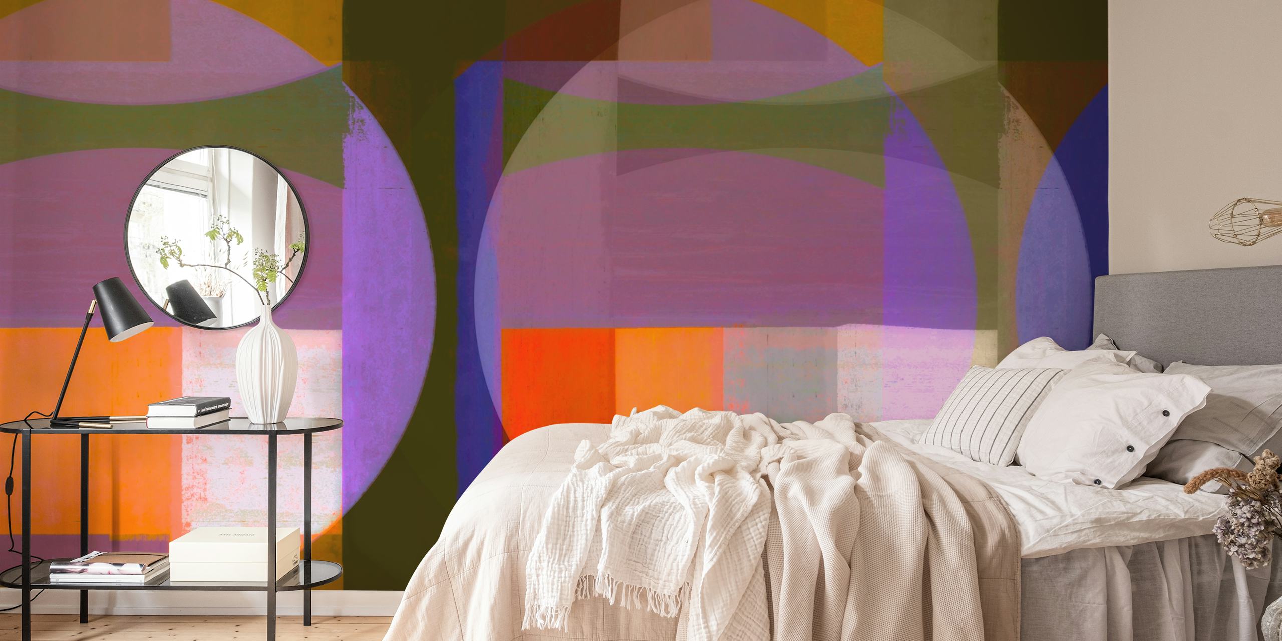 Urban Bauhaus abstract geometric wallpaper