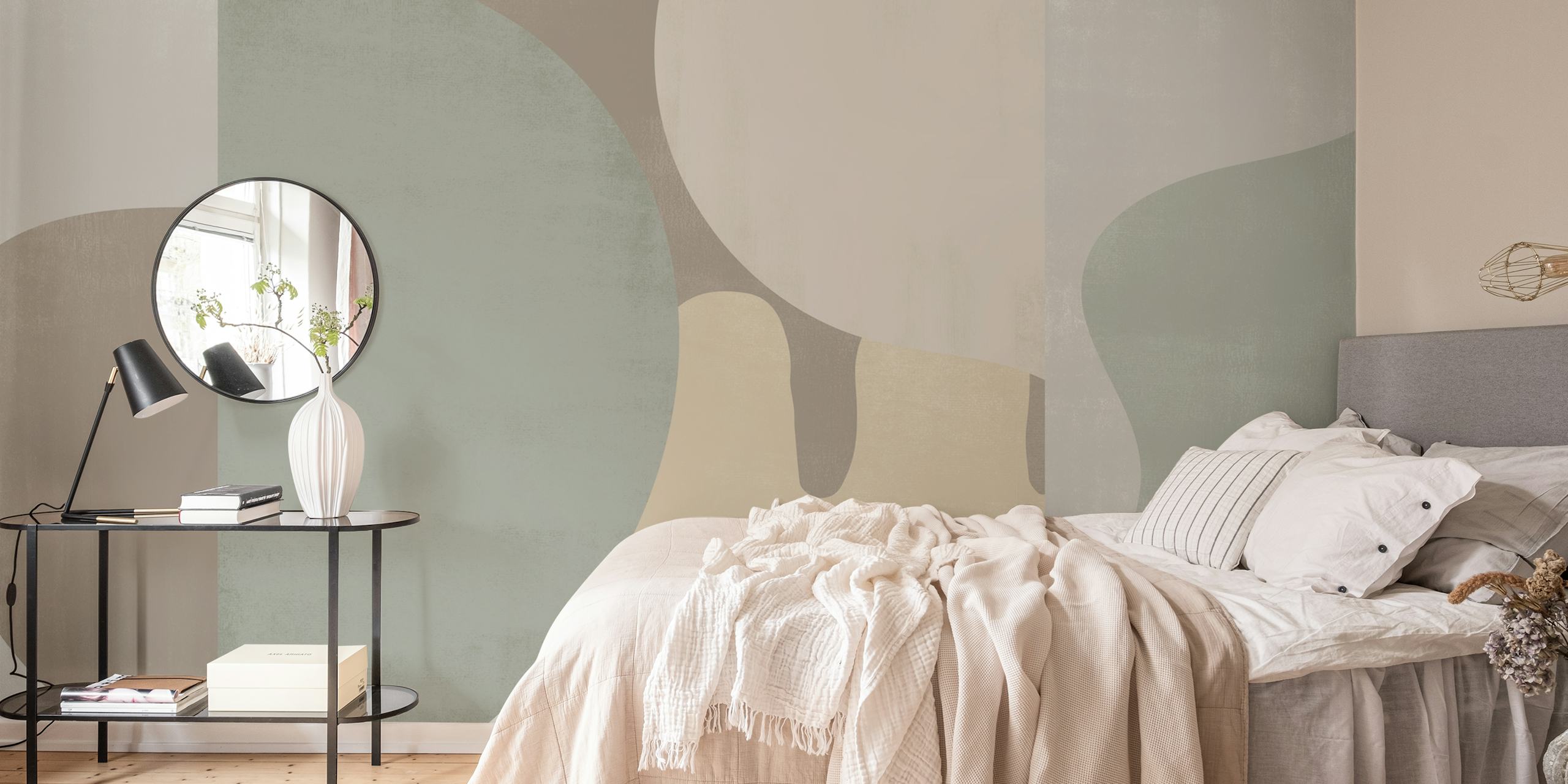 Tapeta Abstract Sand wyeksponowana w pokoju