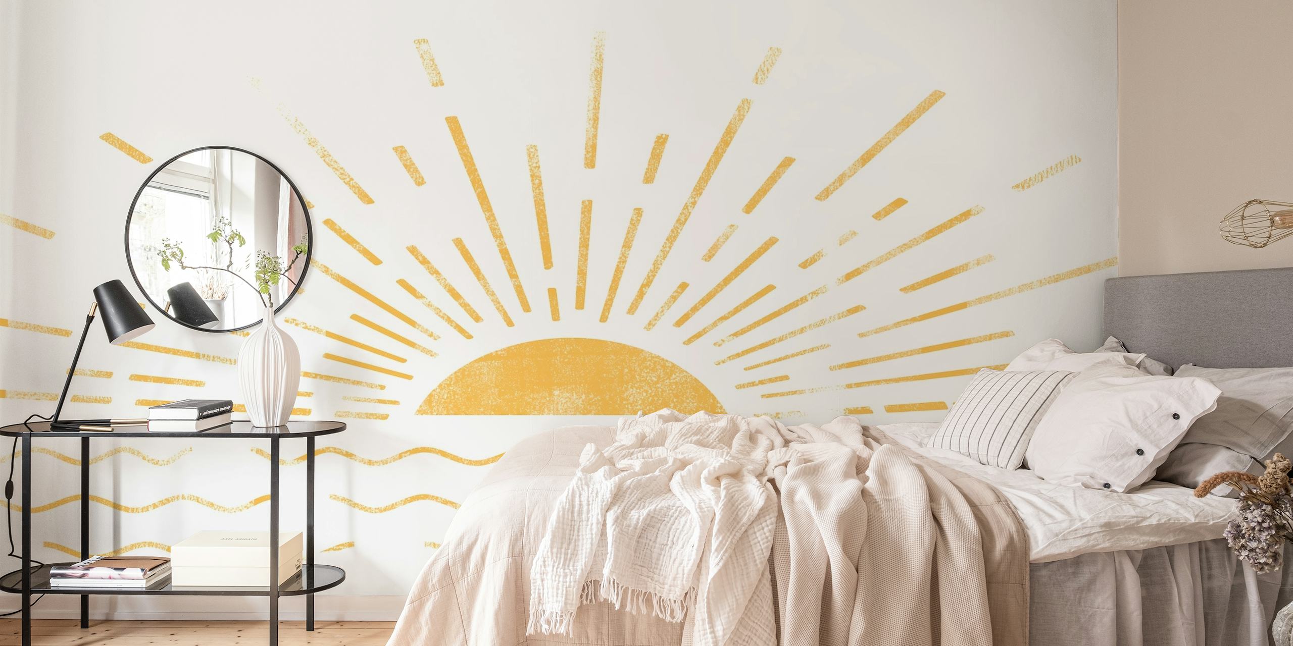 Summer Sunset Yellow wallpaper