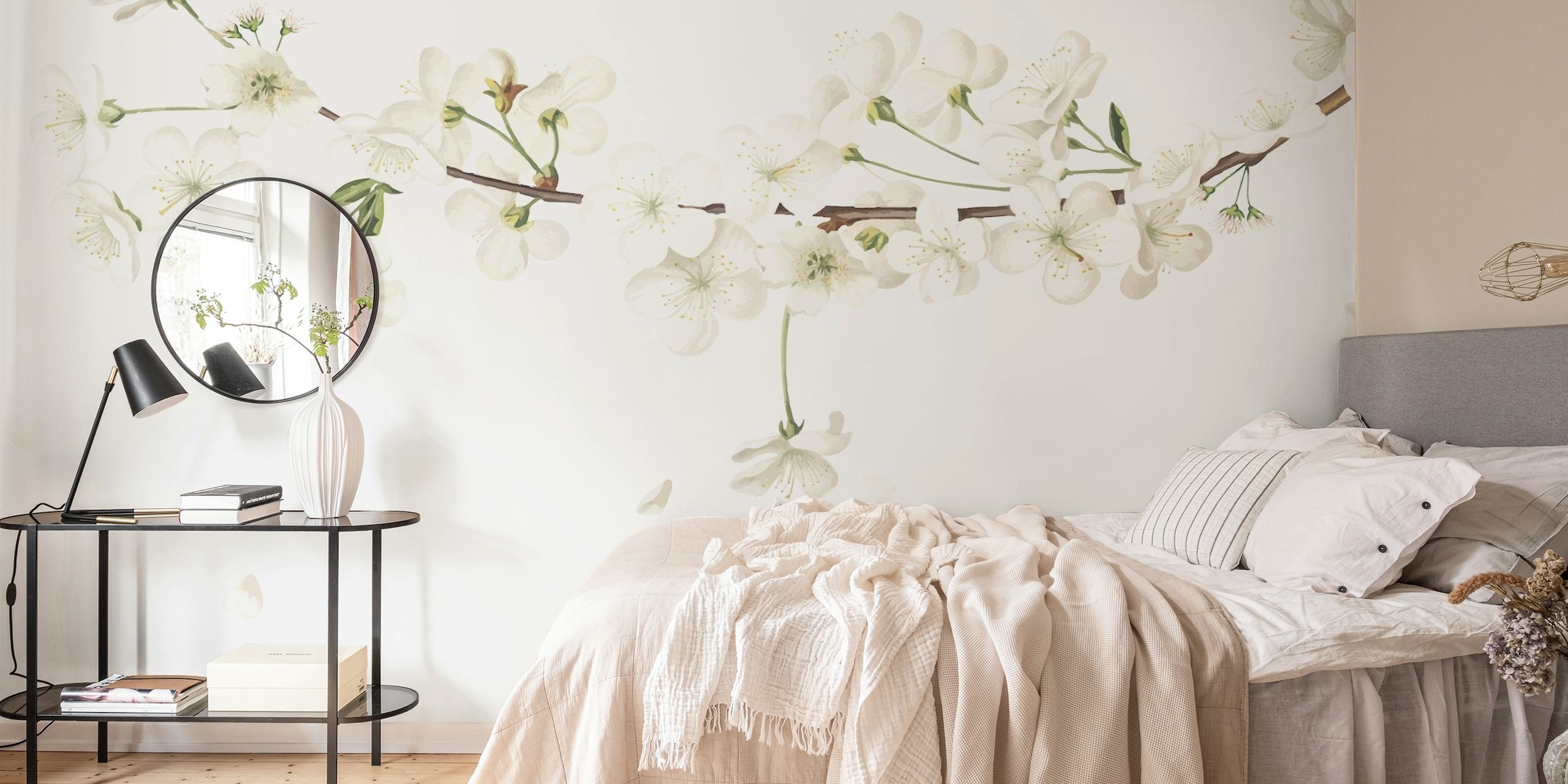 FLOWERS SPRING WHITE wallpaper