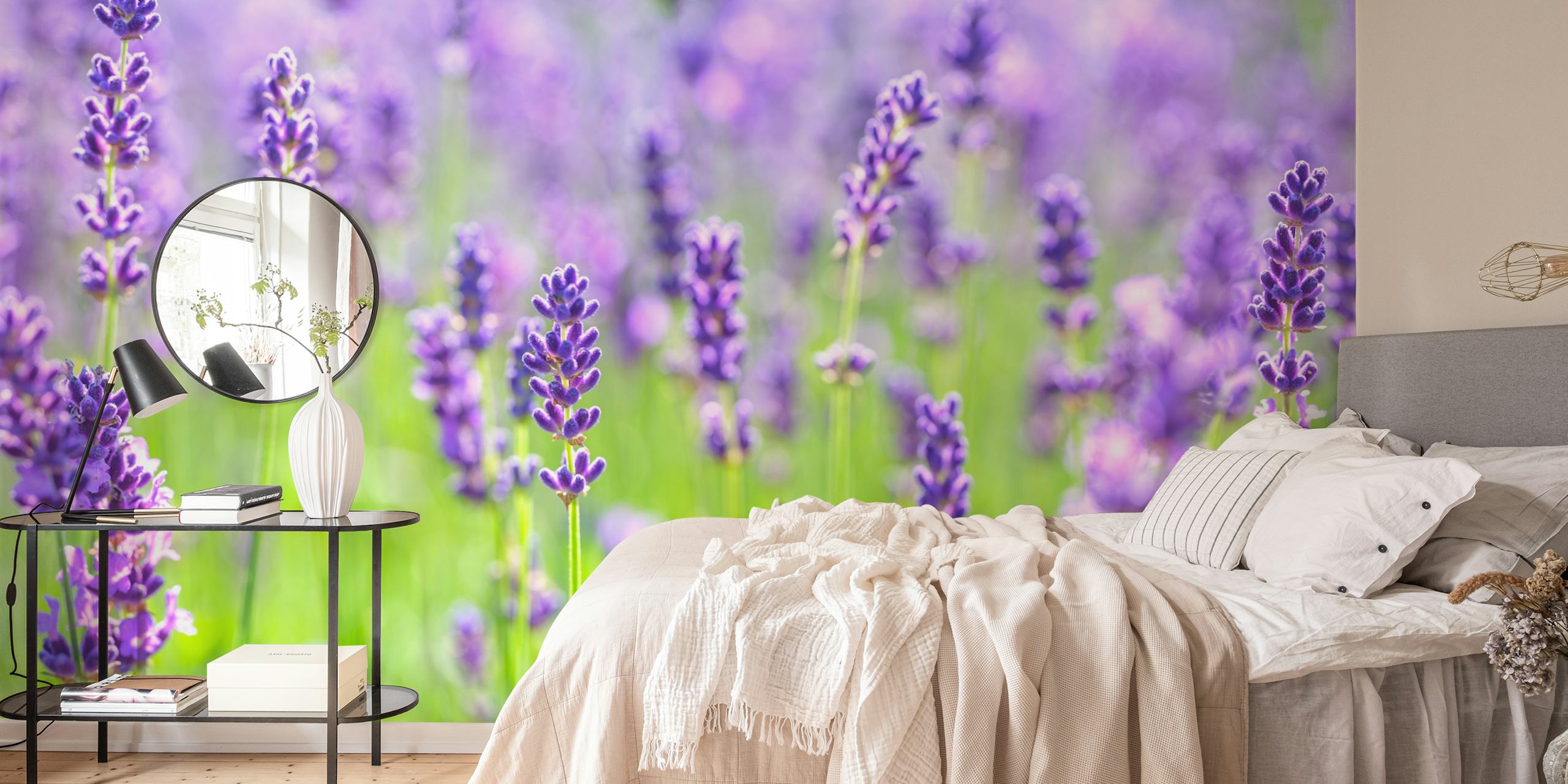 Lavender Dreams wallpaper in a room