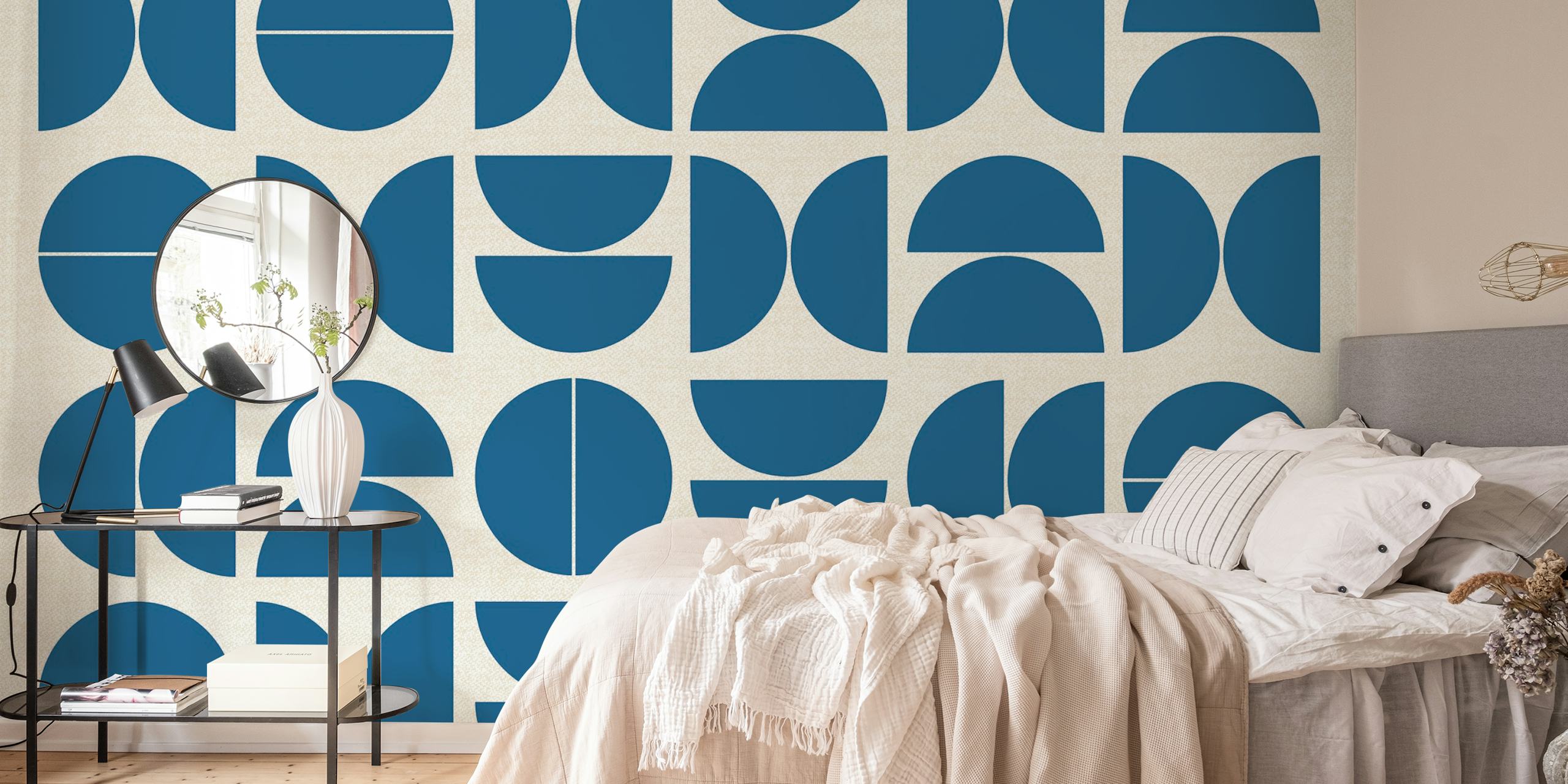 Projekt tapety Lake Blue Bauhaus