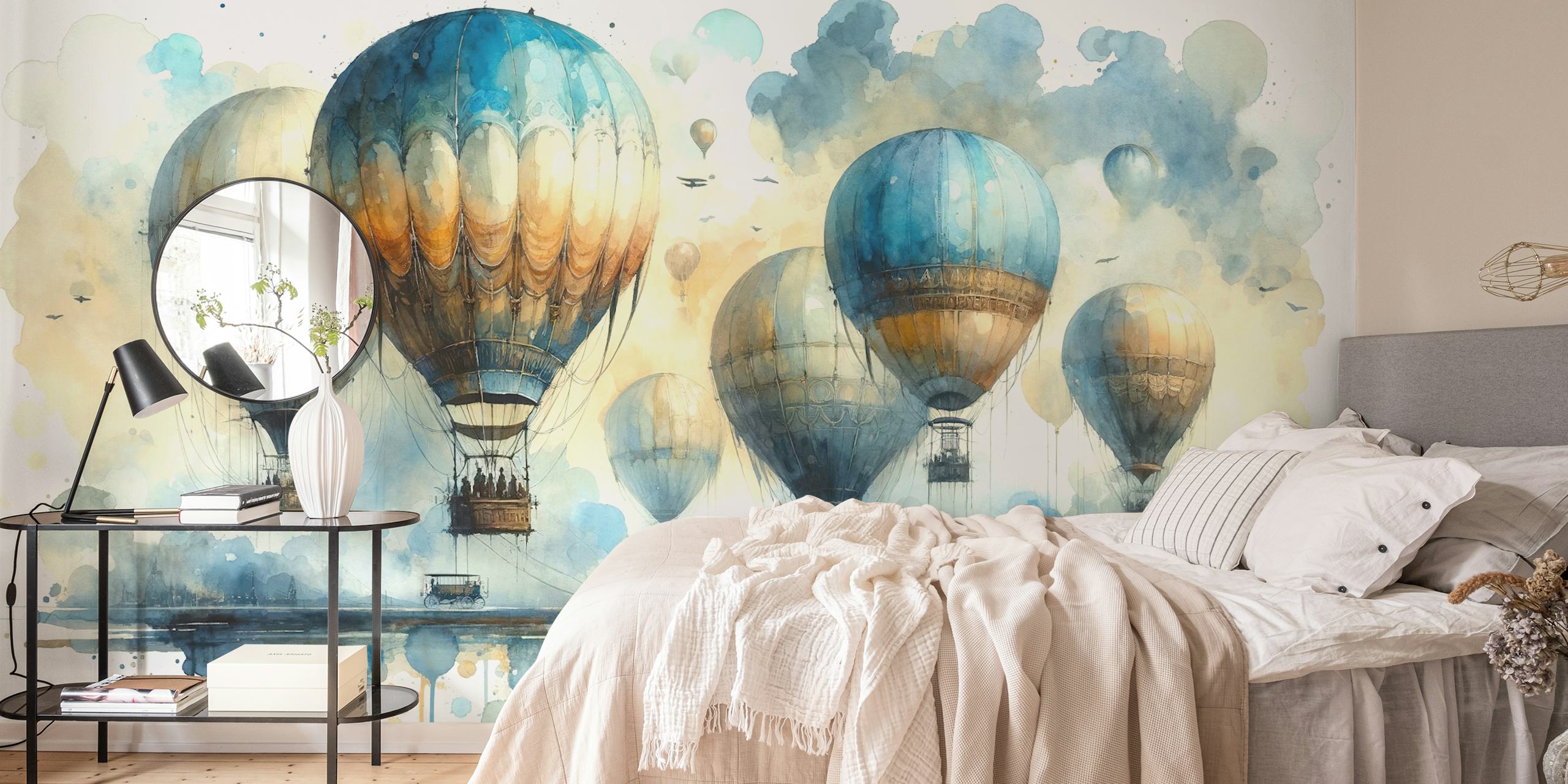Whispers of Adventure wallpaper with hot air balloons