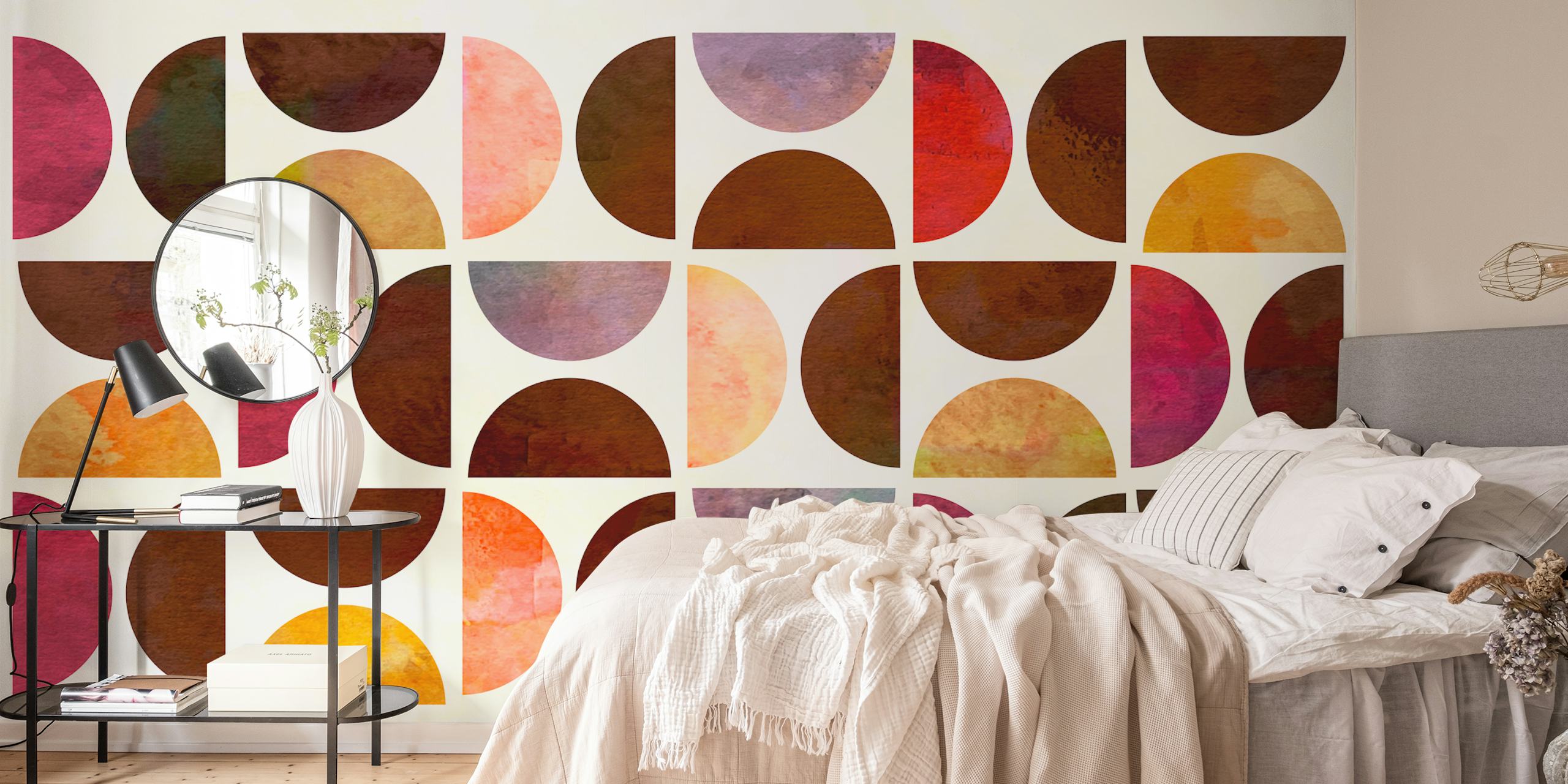 Mid Century Modern Bauhaus Cutouts σχέδιο ταπετσαρίας