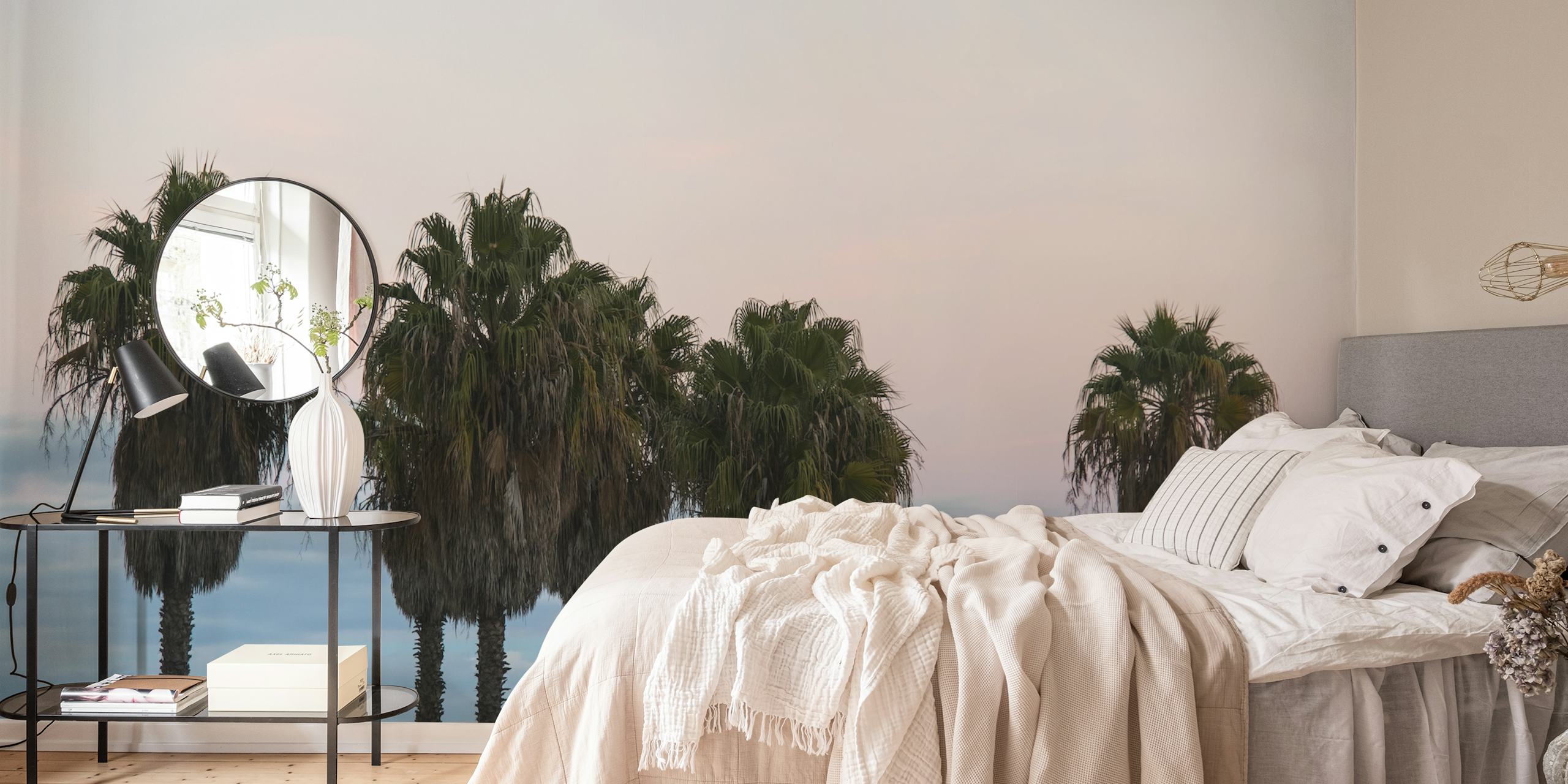 Tapeta Sunset Palm Trees Dream 1 w pokoju
