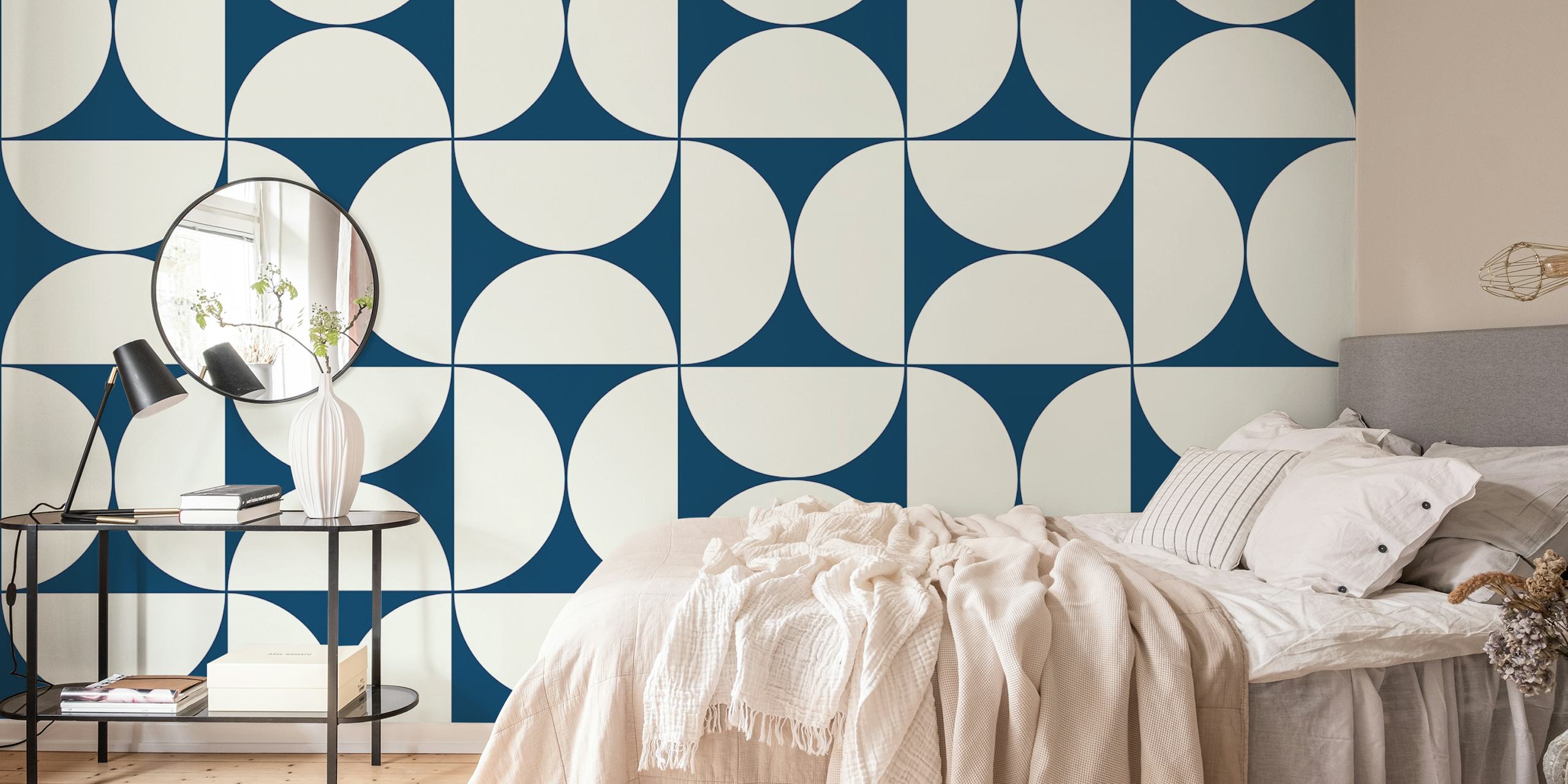 Mid-Century Modern Pattern No22 wallpaper in a room