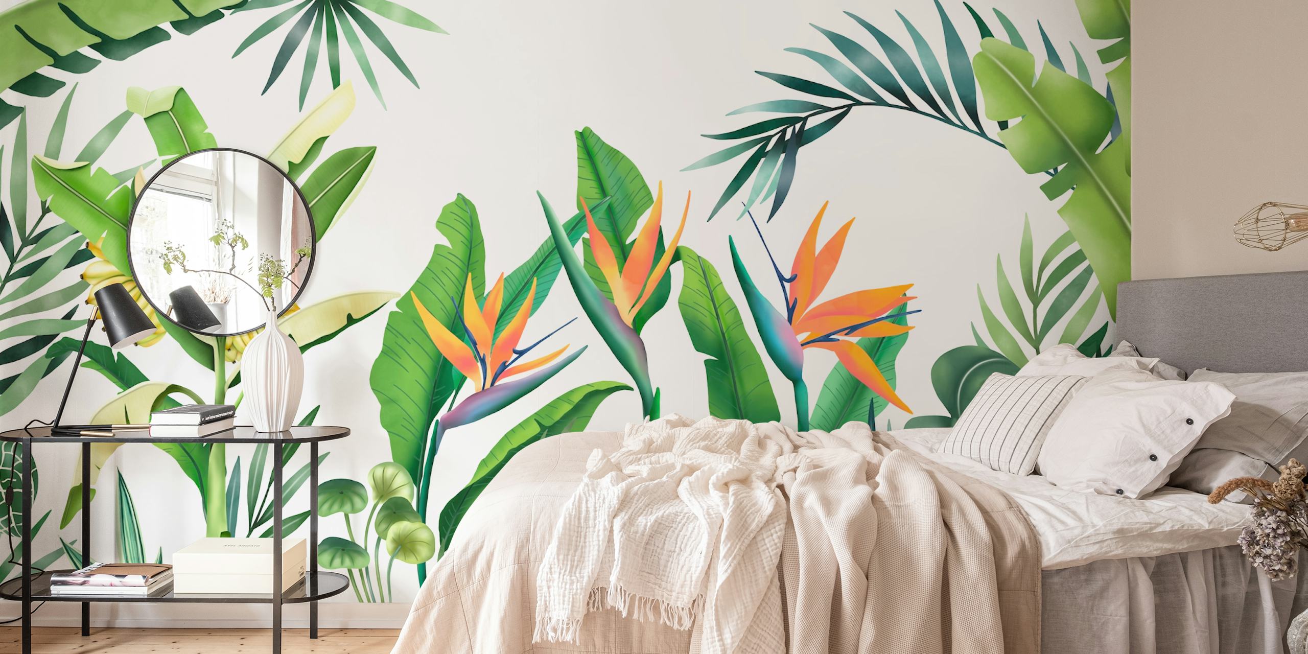 Jungle Tropic wallpaper in a room setting