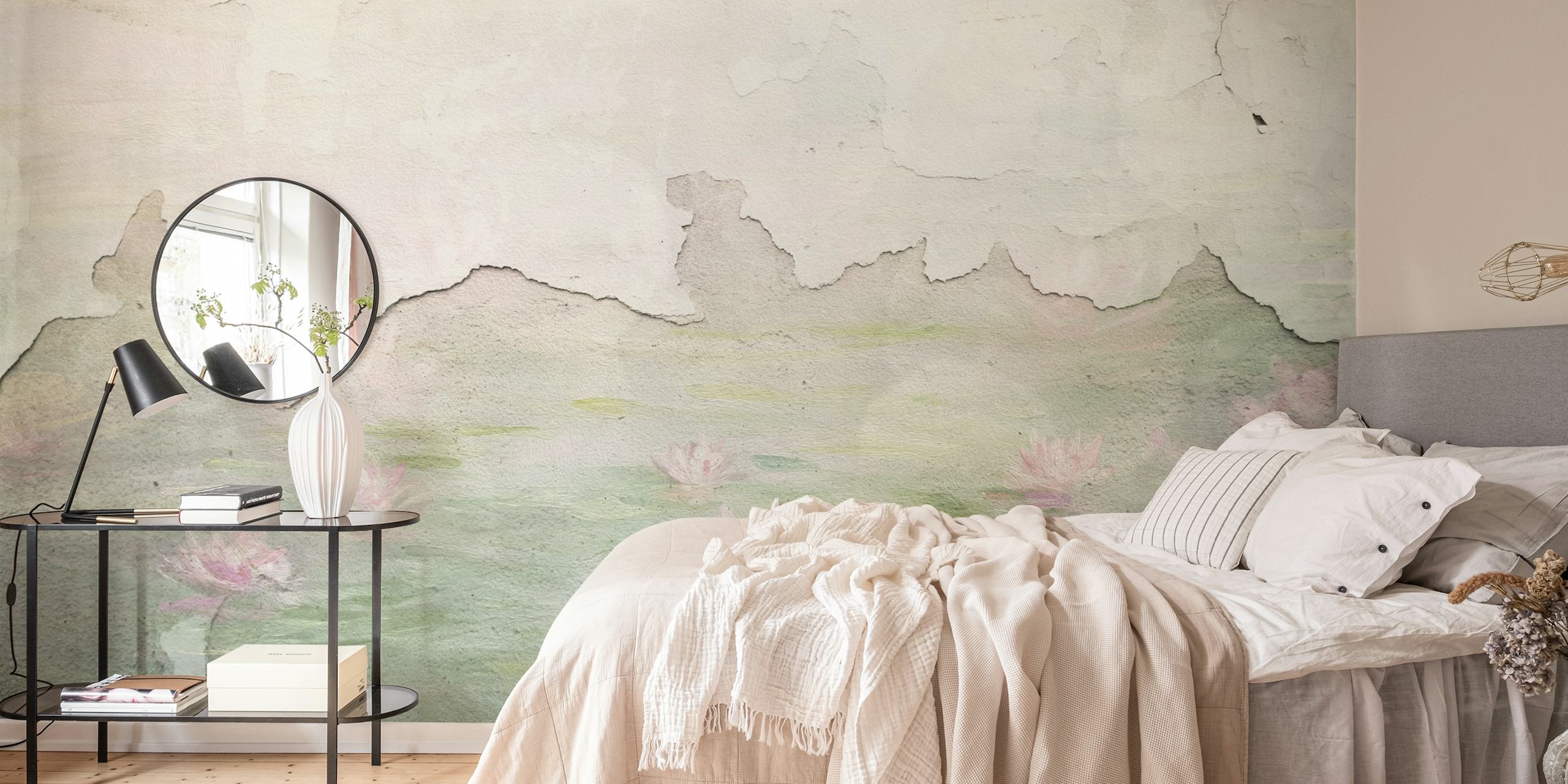 Lotus Dream Vintage tapeta u sobi