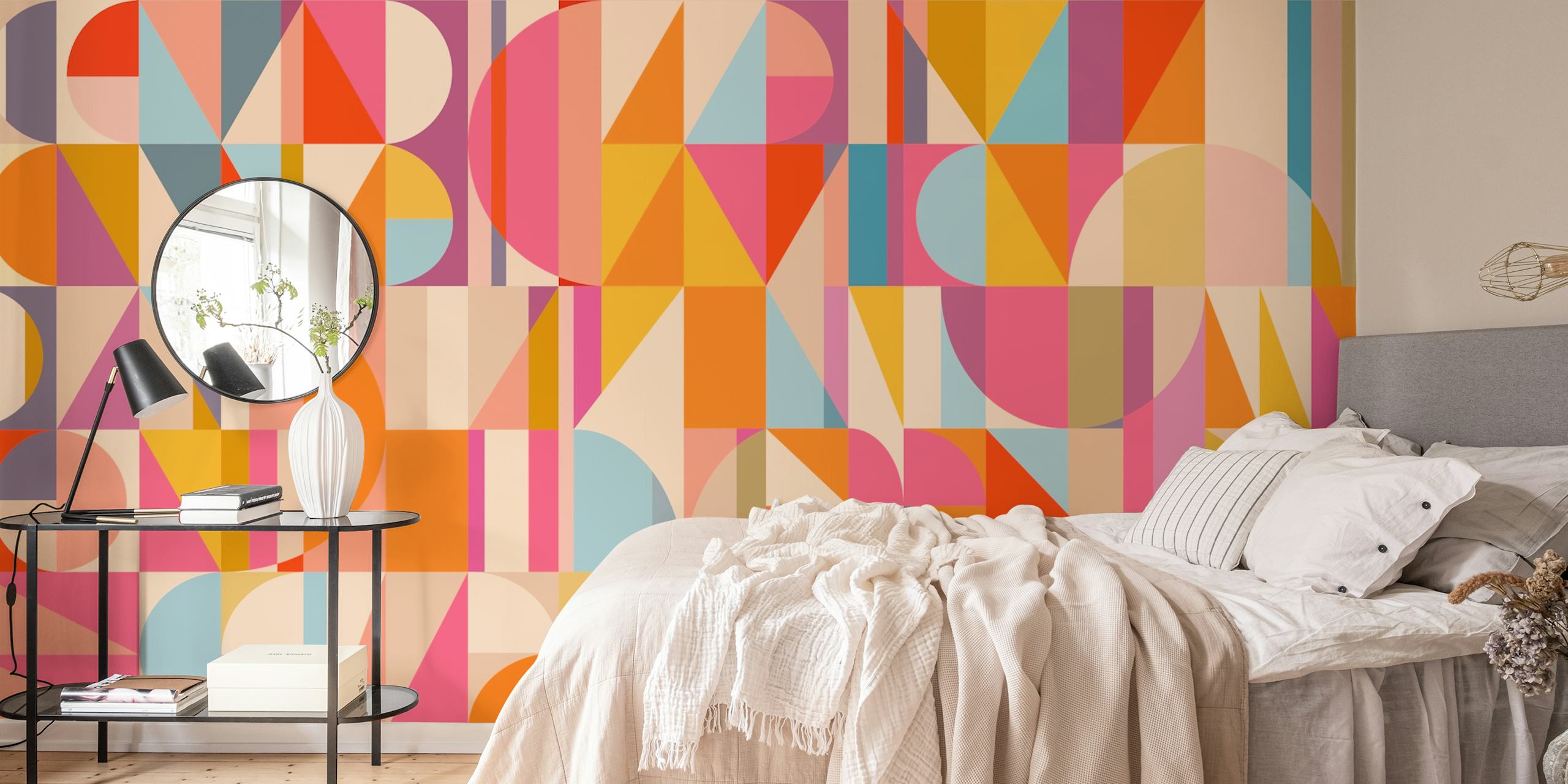 Geometric Construction 20 tapeta w pokoju