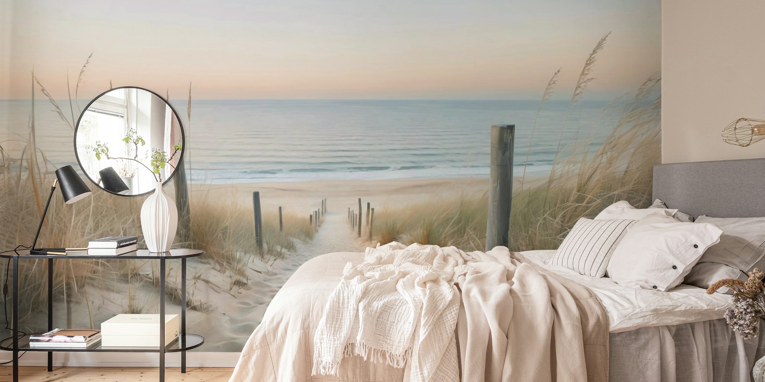 Seashore Sunrise tapet i et rum