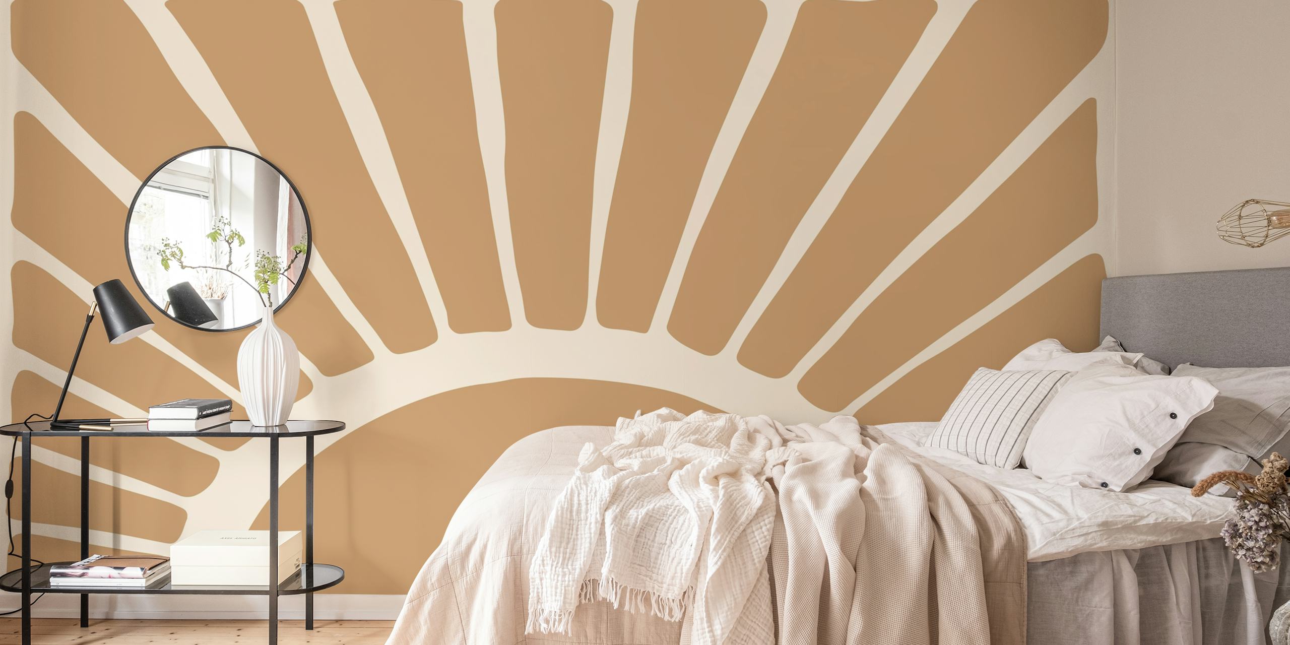 Art Deco Sunshine ταπετσαρία σε ένα δωμάτιο