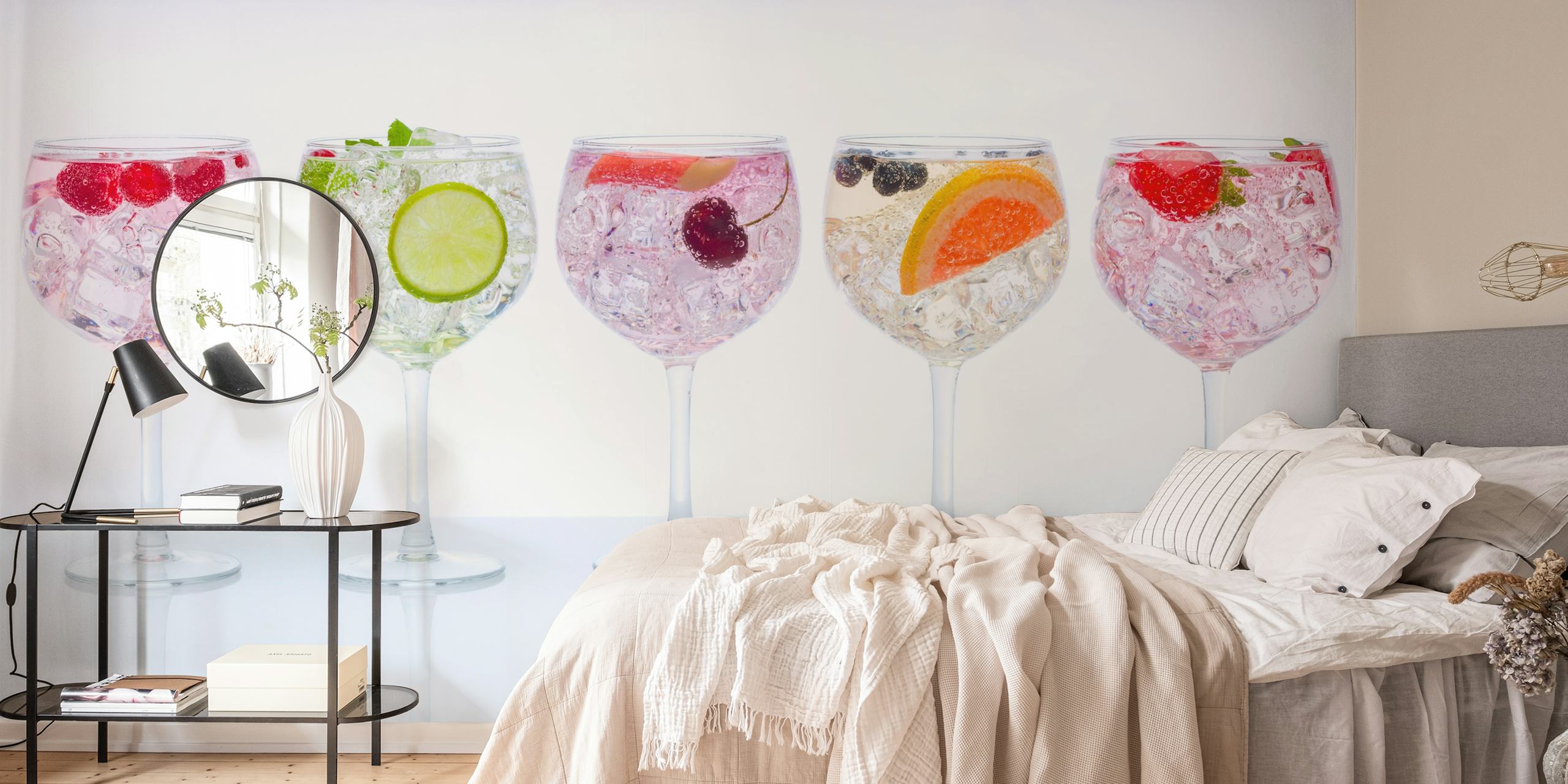 Tapeta Gin Tasting u stylish sobi