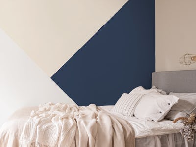 Blush Blue White Geometric 1