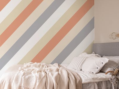 Beige tan rusty cement stripes
