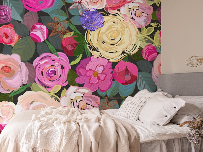 Colorful floral and roses