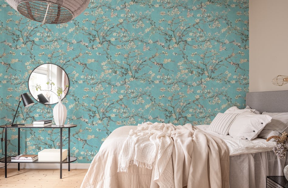 Durven ongeluk Woordenlijst Buy Van Gogh Almond Blossom with Robin Wallpaper | Happywall