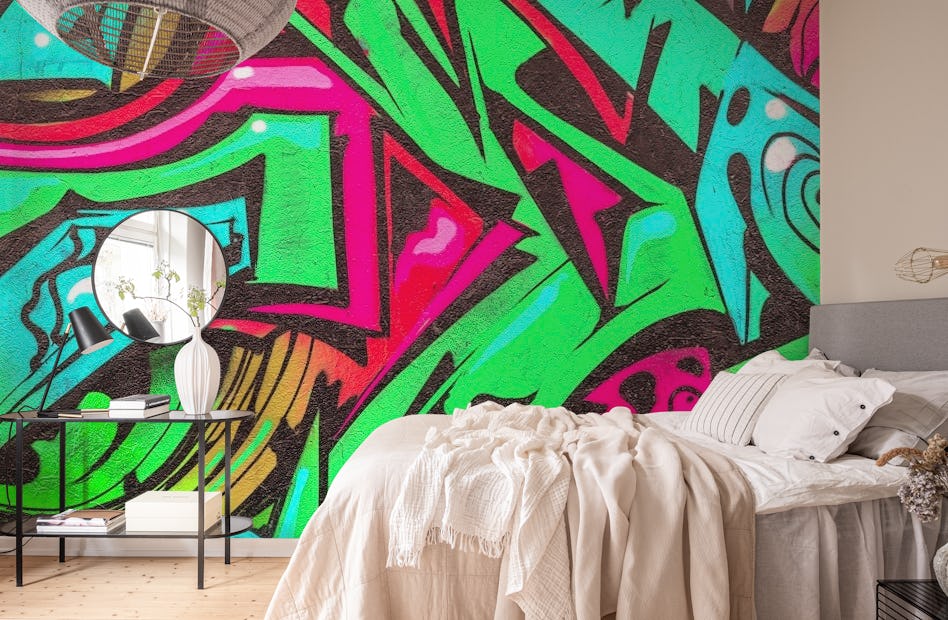 graffiti designs for bedrooms for girls