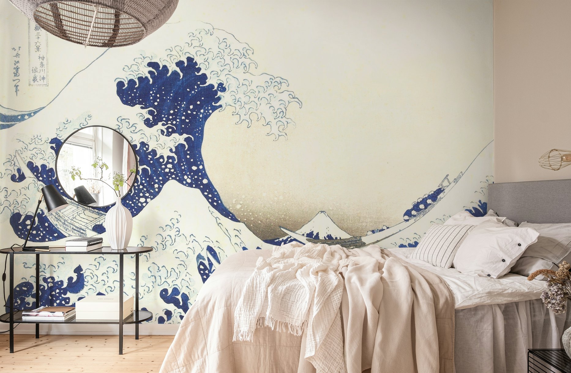 Highly detailed Great Wave Wallpaper displaying impressive wave patterns