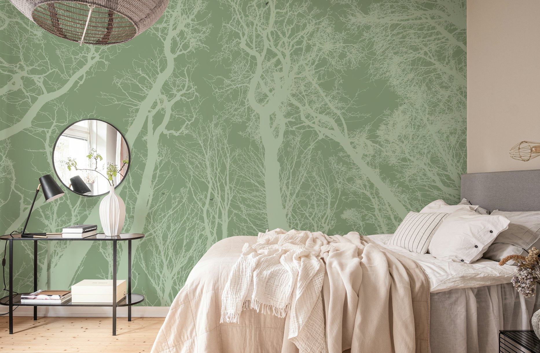 Soft Green Forest wallpaper