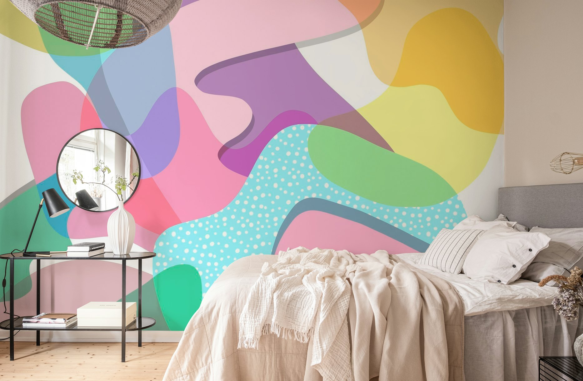 Organic Pop Shapes wallpaper