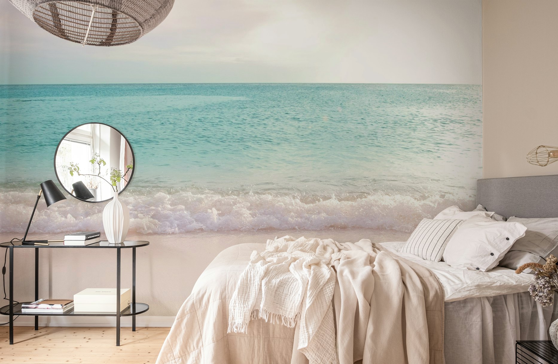 Soft Pastel Ocean Waves 1 wallpaper
