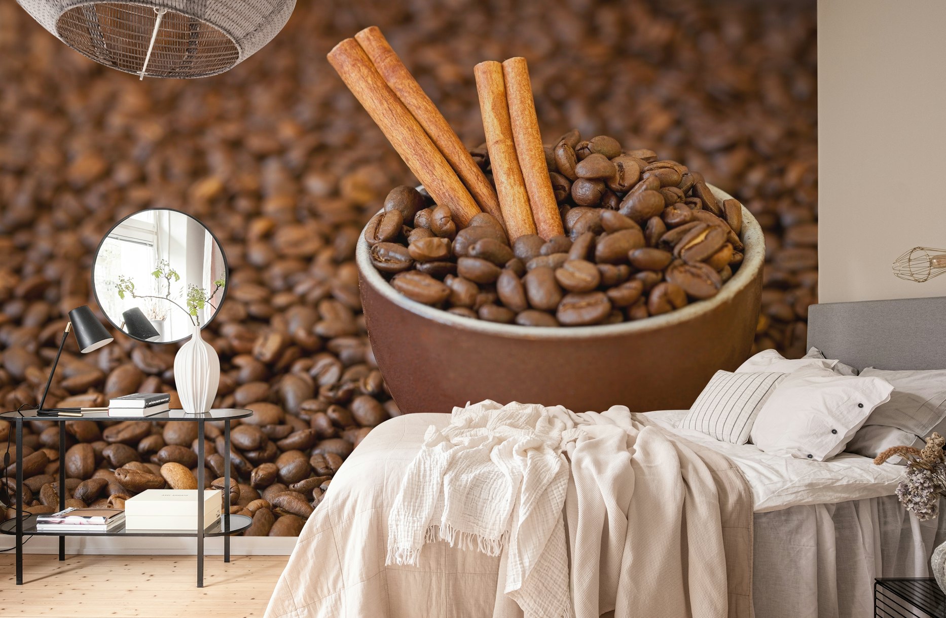 Cinnamon And Coffee Beans wallpaper