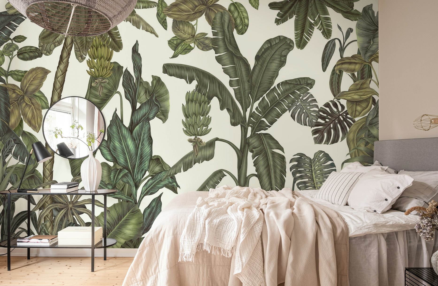 Green Jungle Leaves wallpaper